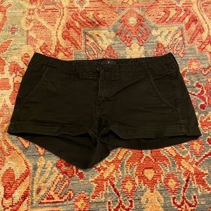 American Eagle Black Khaki Shorts